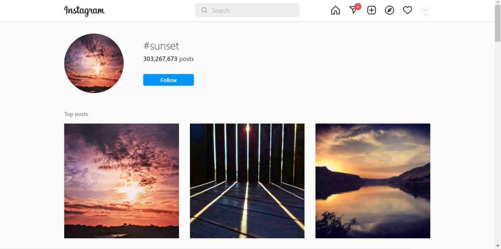 Sunset hashtags for instagram
