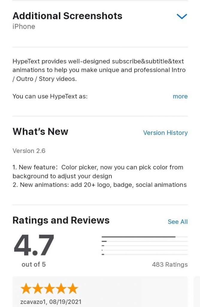 hypetext ratings