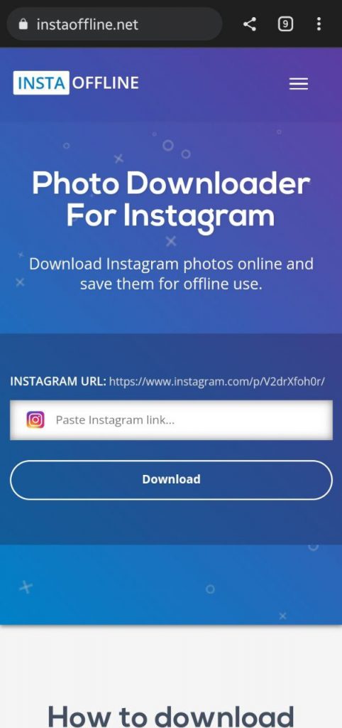 download Instagram images