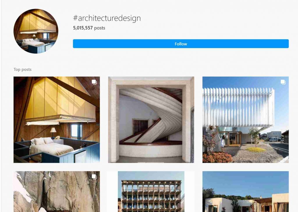 Architecture design hashtags