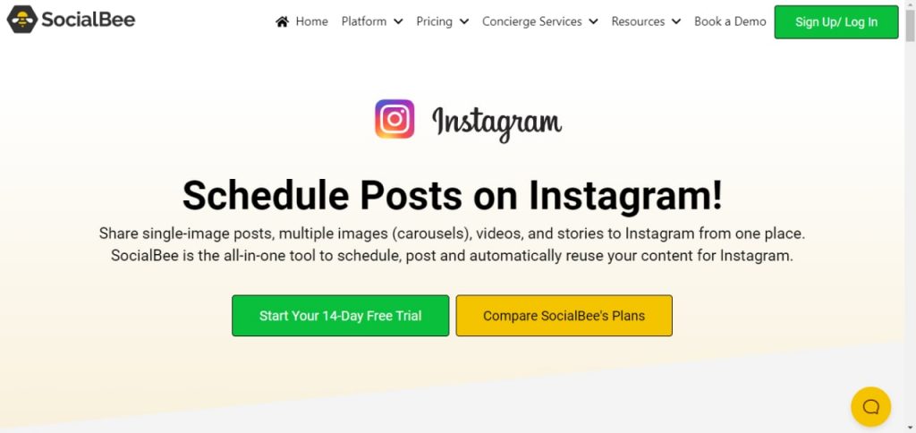 schedule Instagram posts