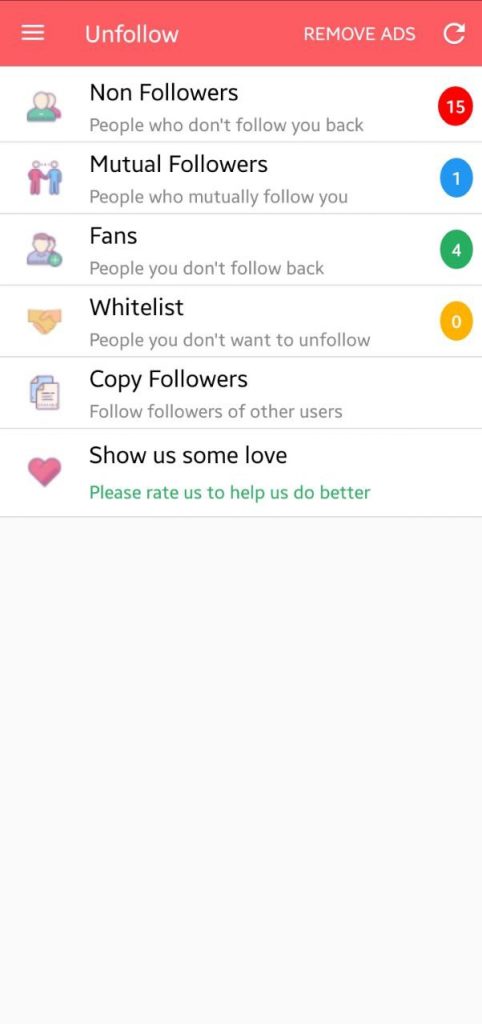 Unfollow for Instagram (Nonfollowers & Fans) - Android