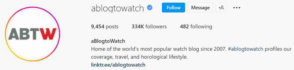 Watches on Instagram