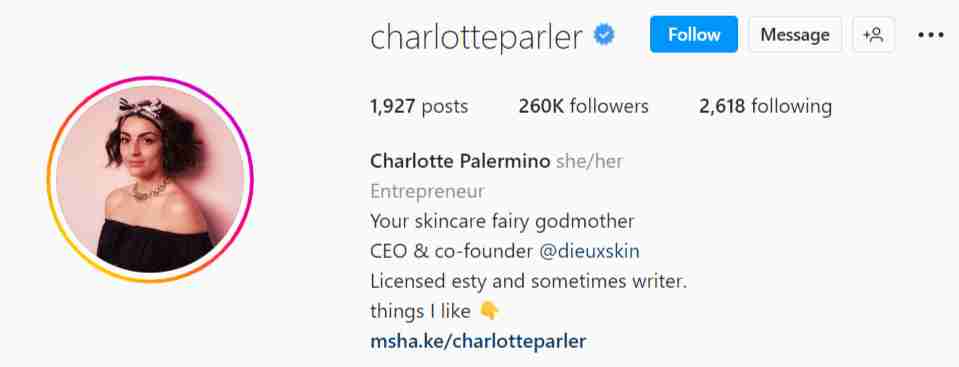 Skincare on Instagram