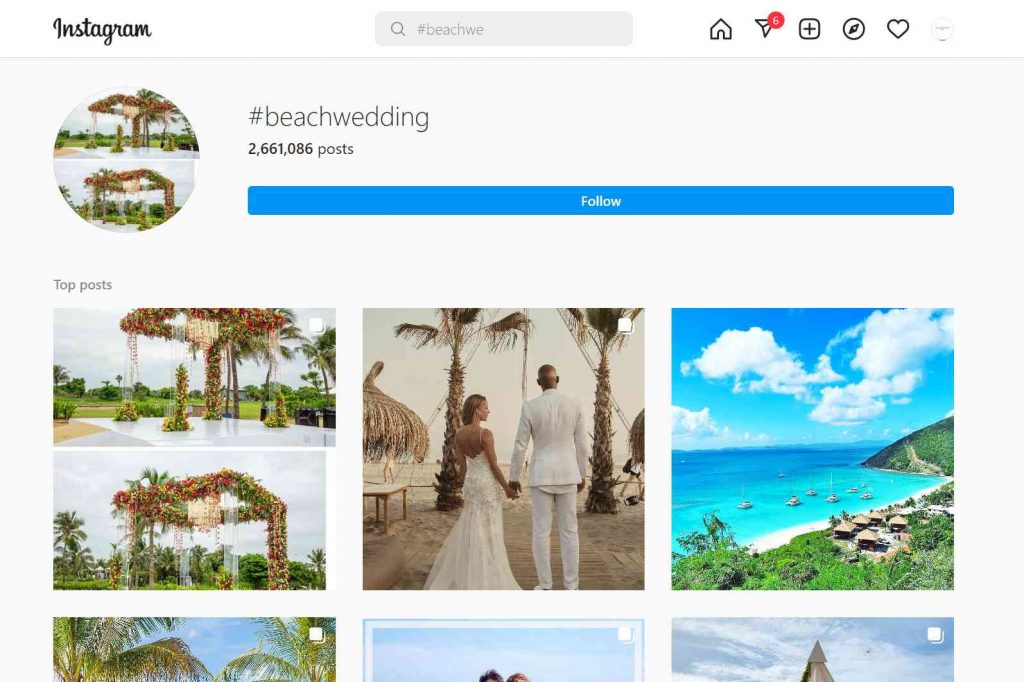 Beach Wedding hashtags