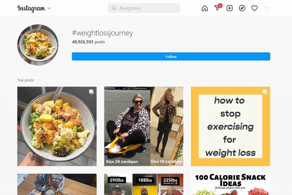 Weight loss Journey Hashtags