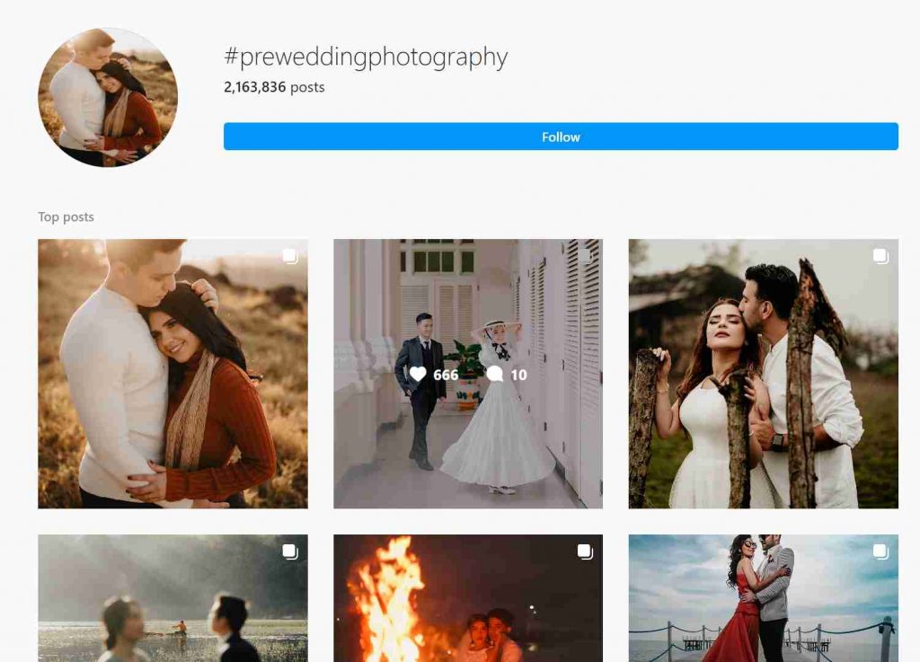 Pre Wedding photography Hashtags