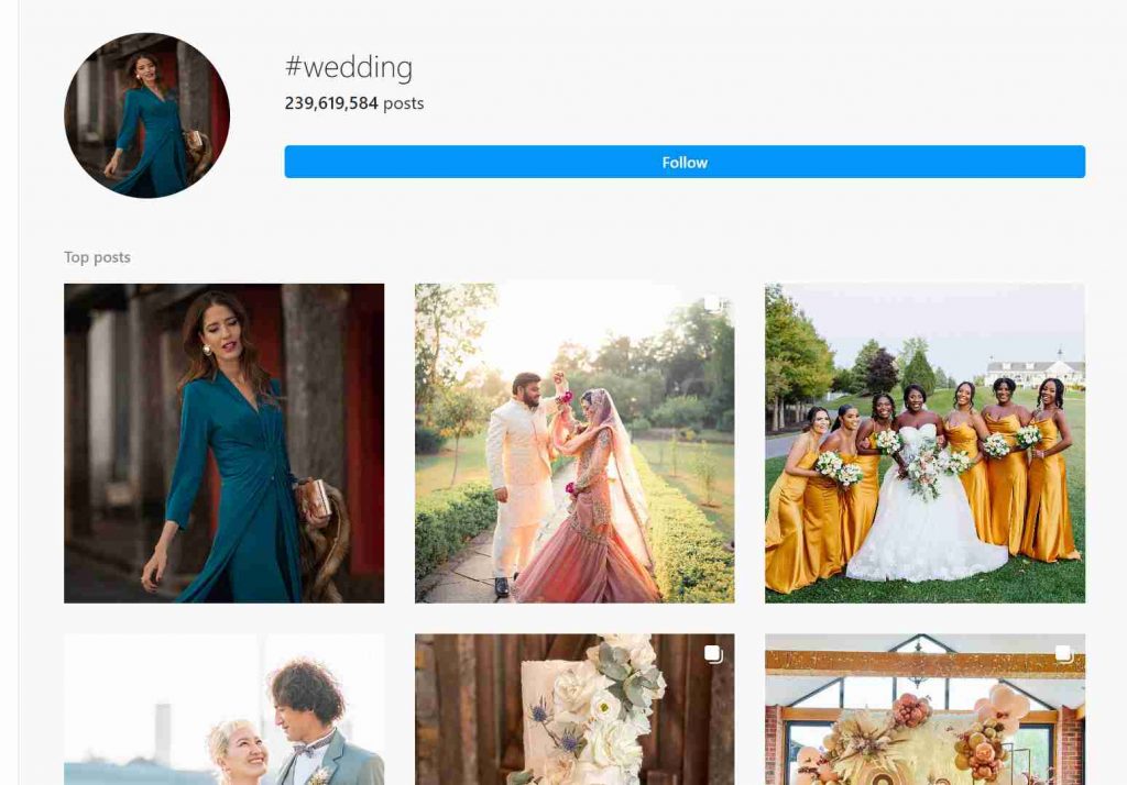 Wedding hashtags for instagram