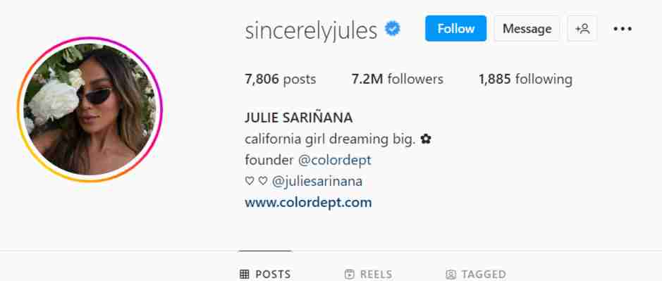 Julie-lifestyle influencers on Instagram