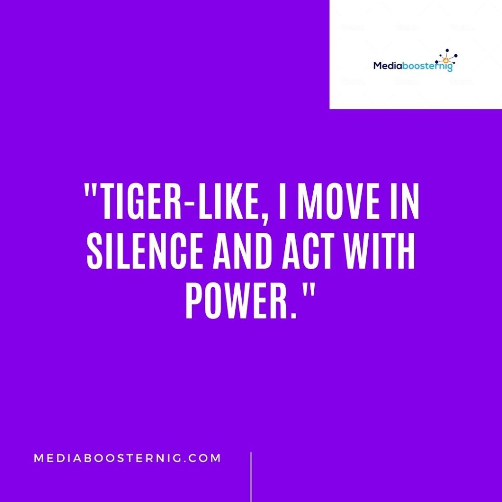Tiger Quotes for Instagram