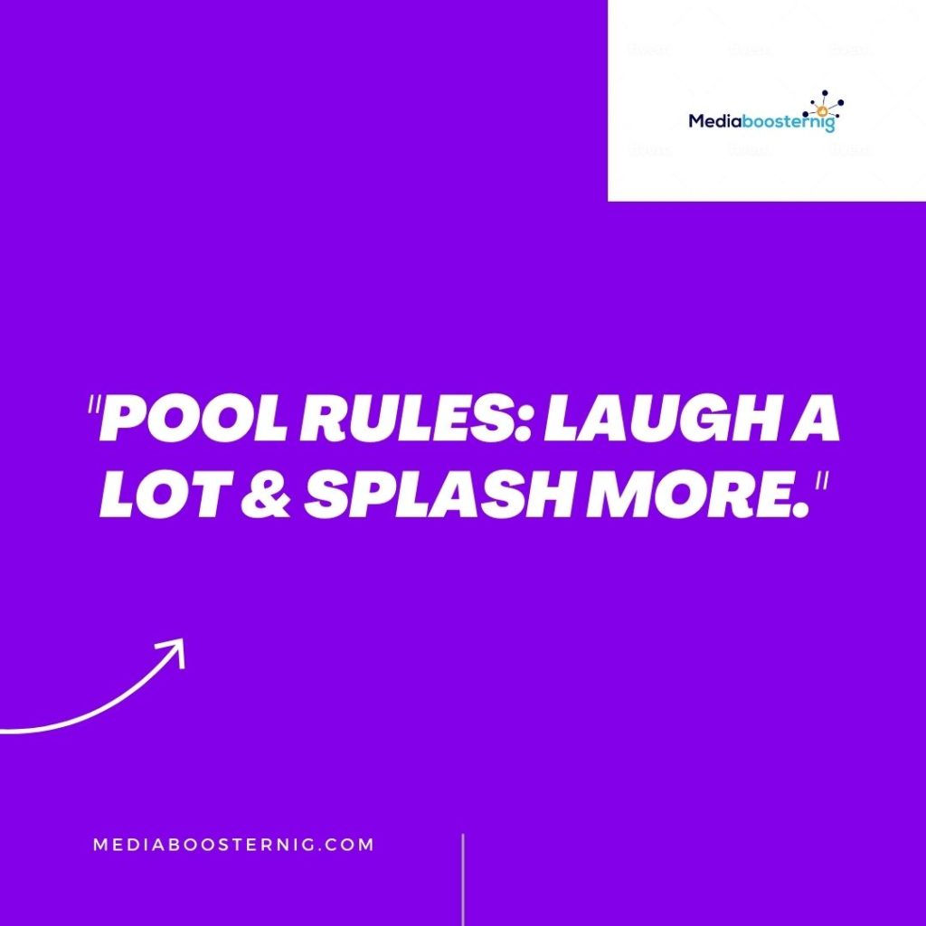 Light-Hearted Splashes: Funny Pool Captions